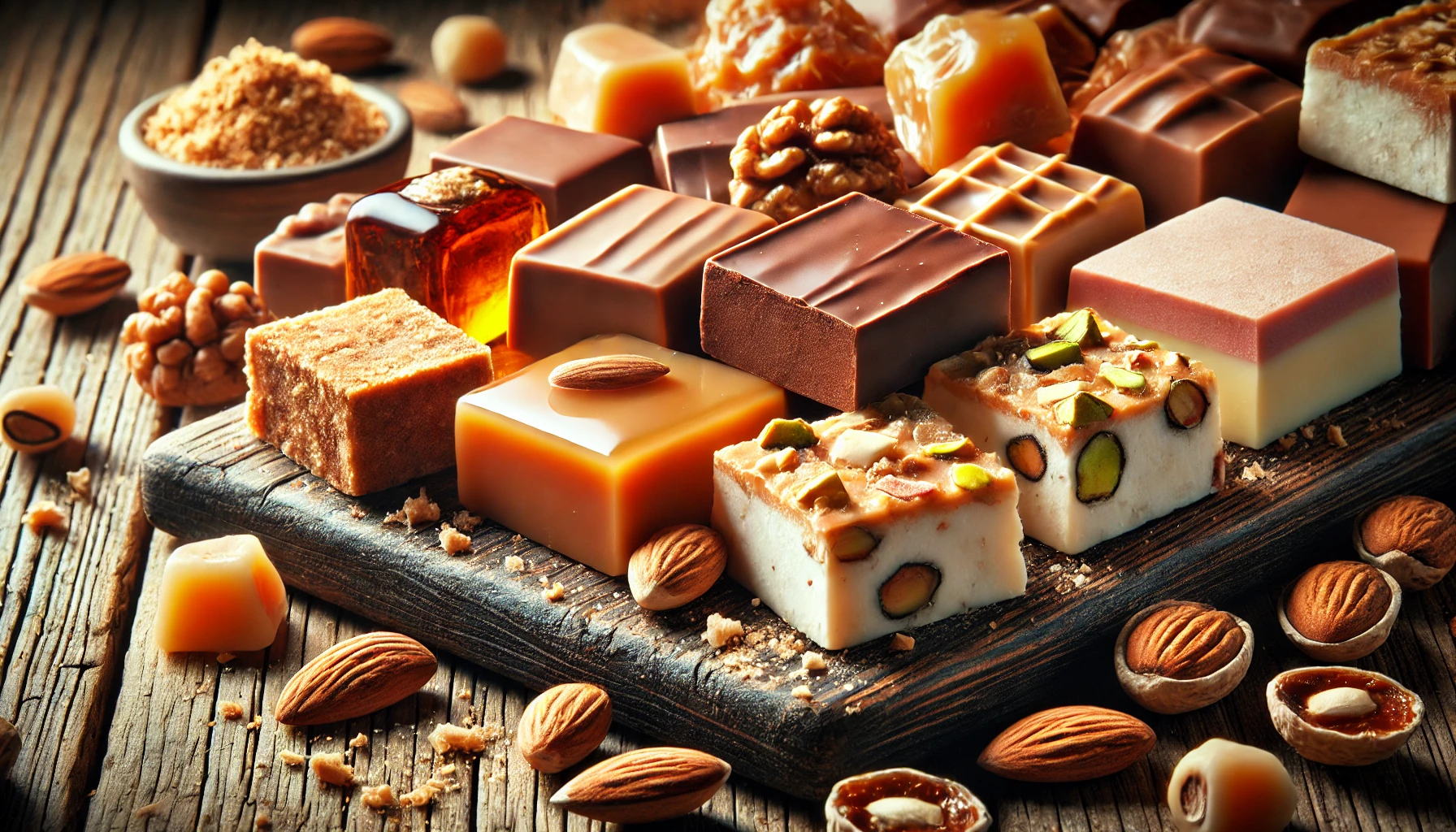 Fudge, Nougat and Toffee